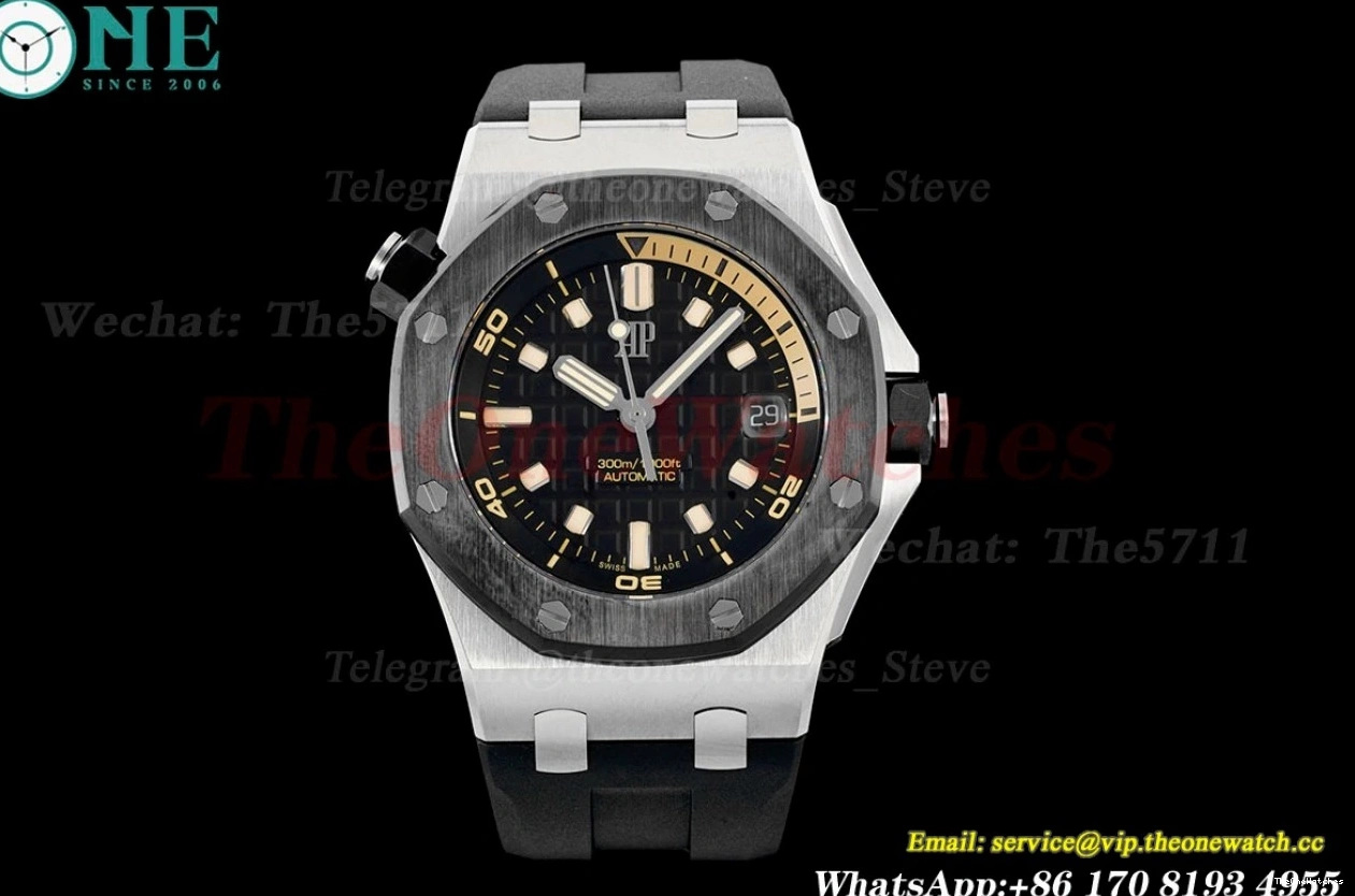 Offshore Diver 42mm Black RU Oak A4308 SS Stk APF 15720 Royal 0328